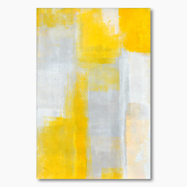 17 Stories Grey Meets Yellow Modern Art XVIII on Wayfair